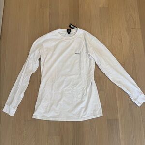 Only NY Men's White Long Sleeve Tee